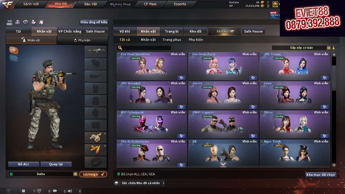 shop acc cf uy tin gia re